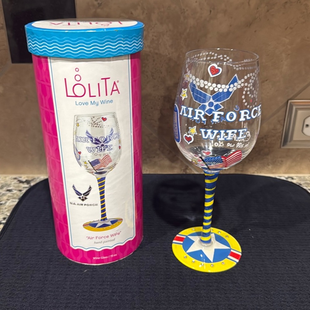 Lolita Wine Glass - “Air Force Wife”